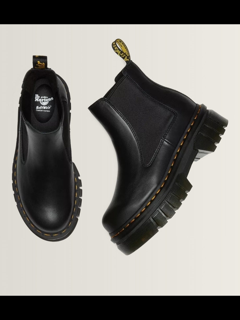 Audrick Nappa Leather Platform Chelsea Boots